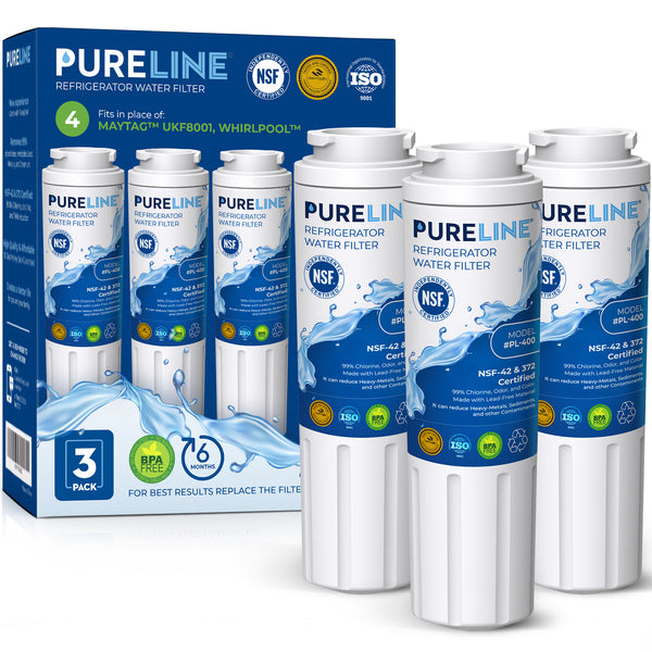 Pureline Replacement for Maytag UKF8001, Whirlpool EDR4RXD1, Everydrop Filter 4 Refrigerator Water Filter.