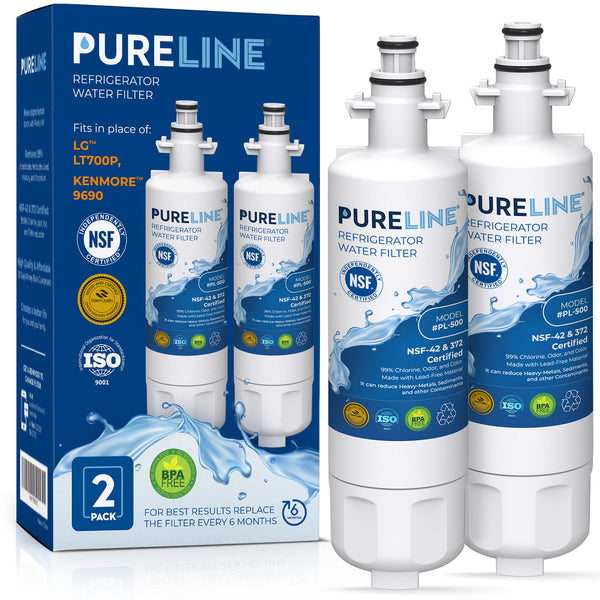 Pureline Replacement for LG LT700P & Kenmore 9690 Refrigerator Water Filter